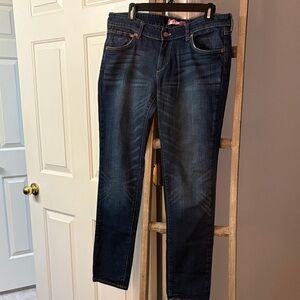 Women's Dark Blue Straight Leg Jeans